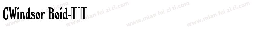 CWindsor Boid字体转换